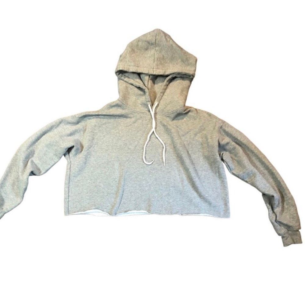 Wild Fable Gray Cropped Sweatshirt Hoodie Size XL - Picture 1 of 9